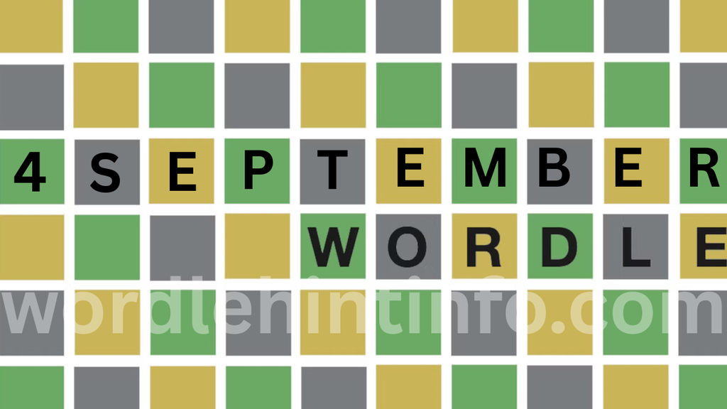 Wordle today answer hints september 4 2026 Granted