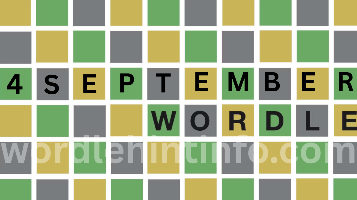 Wordle today answer hints september 4 2026 Granted