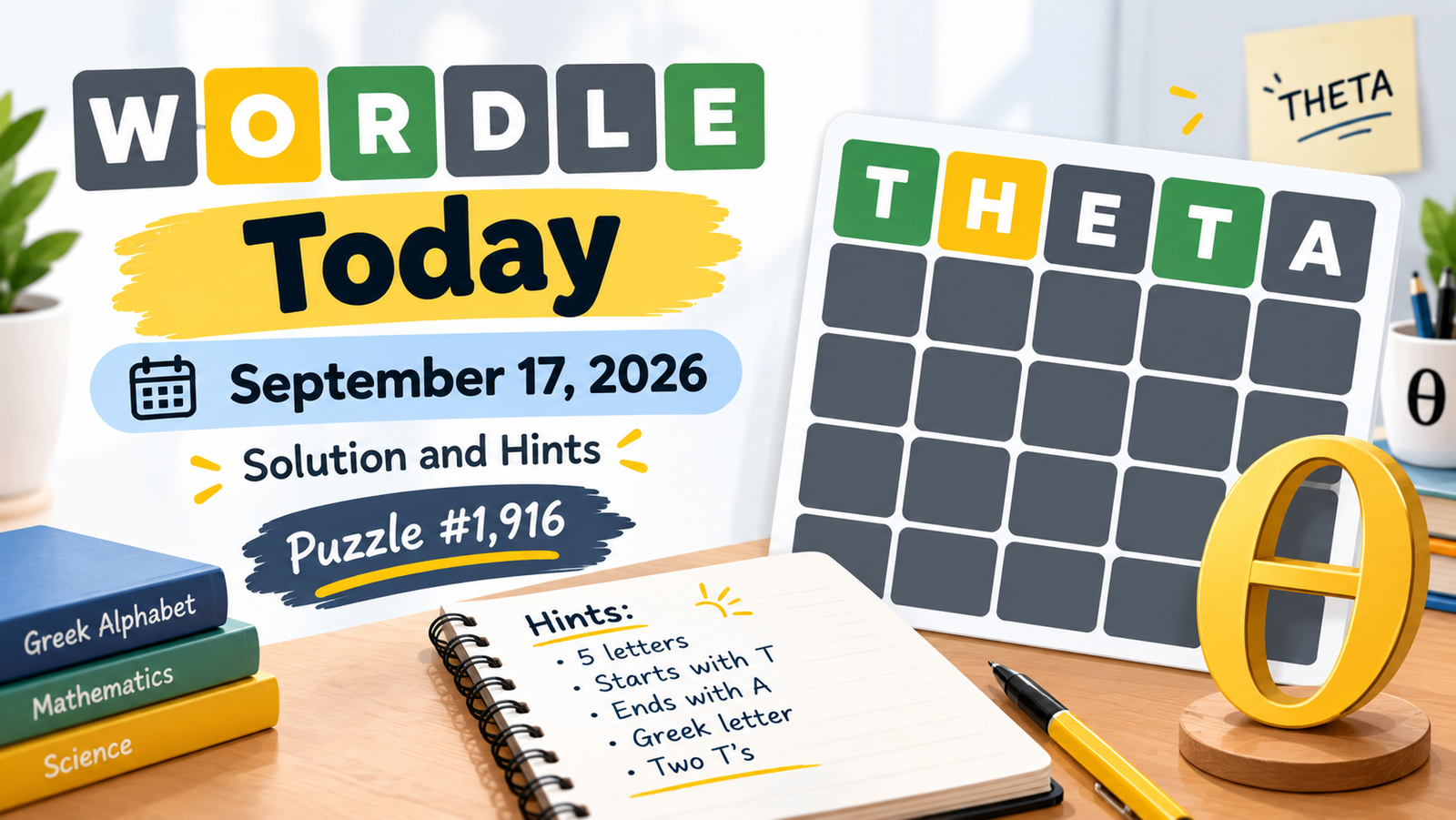Today Wordle 17 September 2026 Solution and Hints